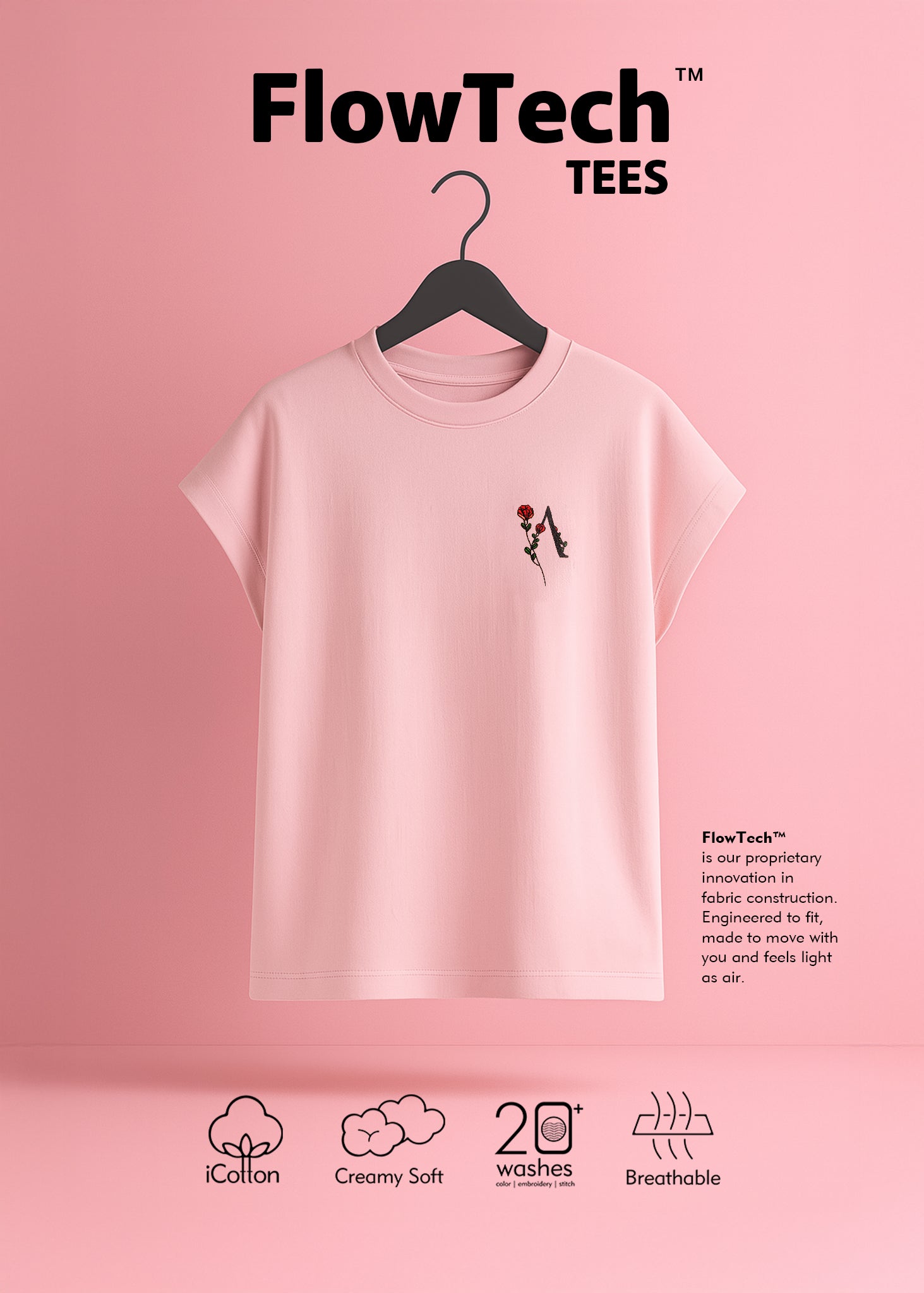 Embroidered Boxy Muscle Tee
