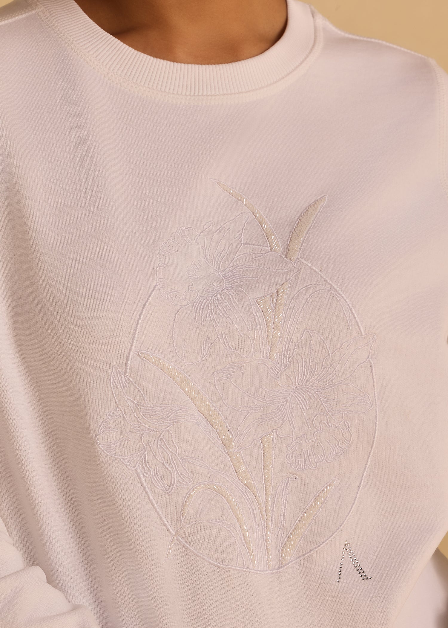 Crafted Floral Sweatshirt