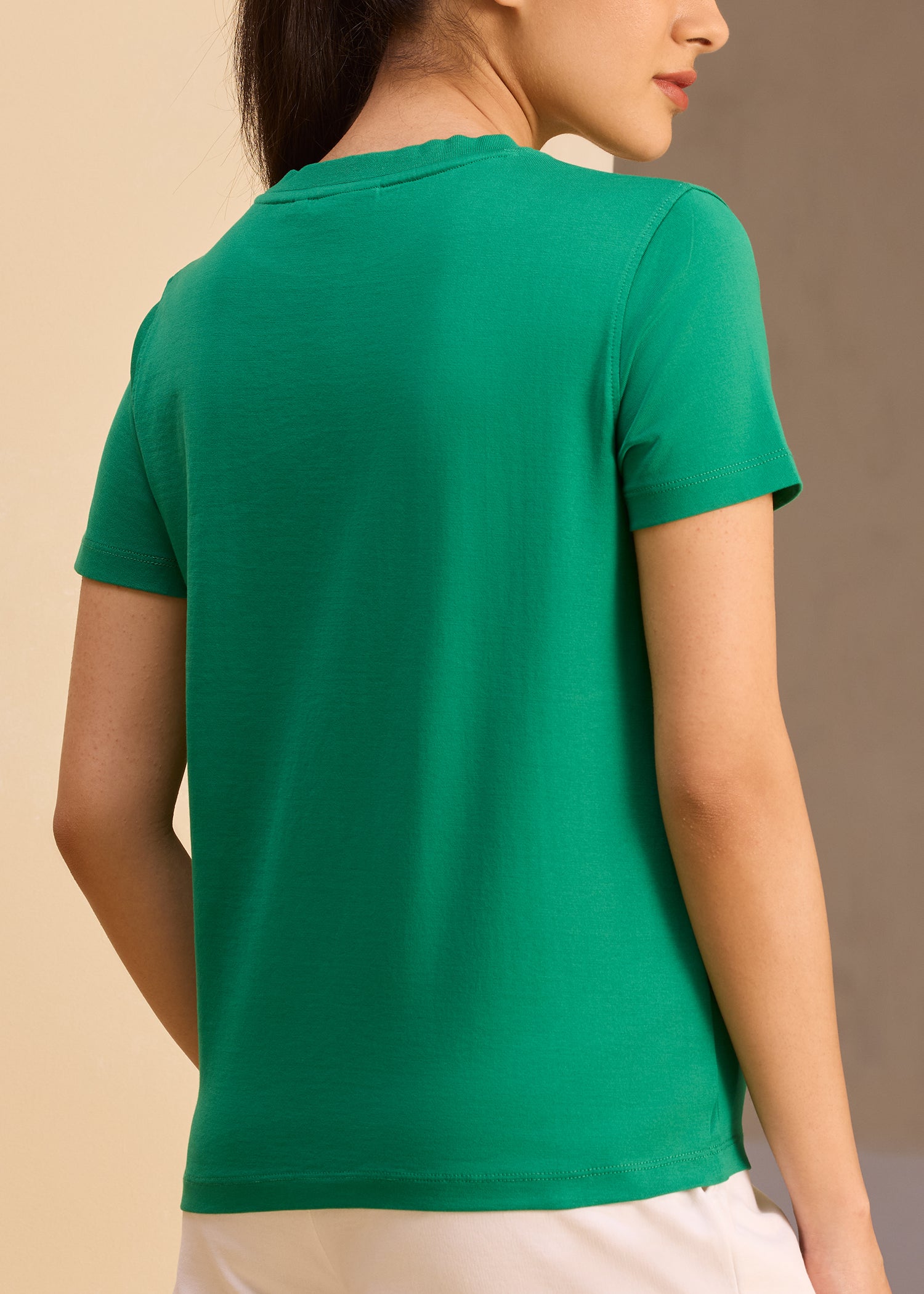 Relaxed Fit Embroidery Tee
