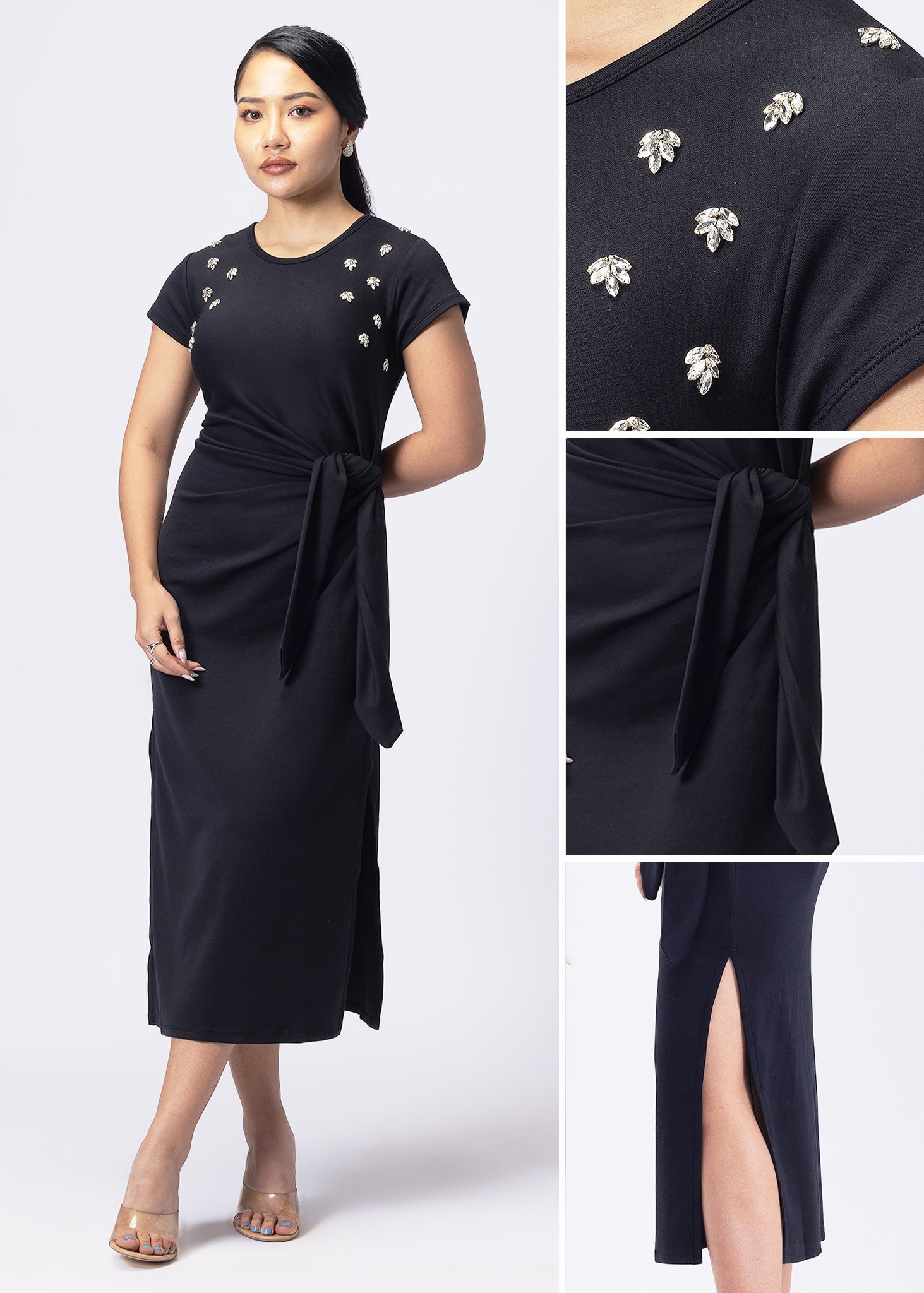 Eye Catcher Drape Dress