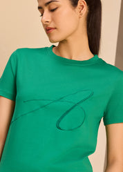 Relaxed Fit Embroidery Tee