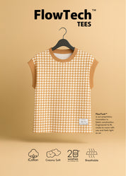 Soft Houndstooth Boxy Muscle Tee