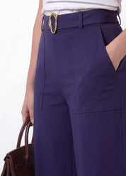 Belted Wide Leg Pants
