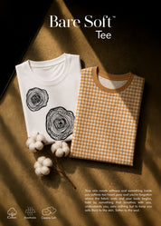 iCotton Woodprint Oversized Muscle Tee + Houndstooth Muscle Tee