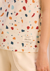 Soft Terrazzo Boxy Muscle Tee