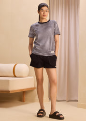 Soft Houndstooth Tee