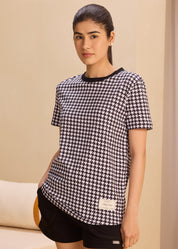 Soft Houndstooth Tee