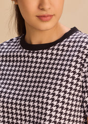 Soft Houndstooth Tee