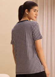 Soft Houndstooth Tee