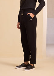 Stunning Signature Sweatshirt + Elevated Rhinestone Tapered Pants