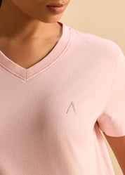 ALONGE Cloud Soft Vee Neck Tee