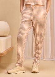 Houndstooth Tapered Pants