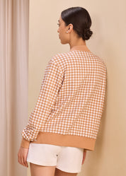 Houndstooth Zipper Jackets