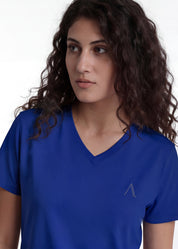 iCotton Signature Vee Neck Tee