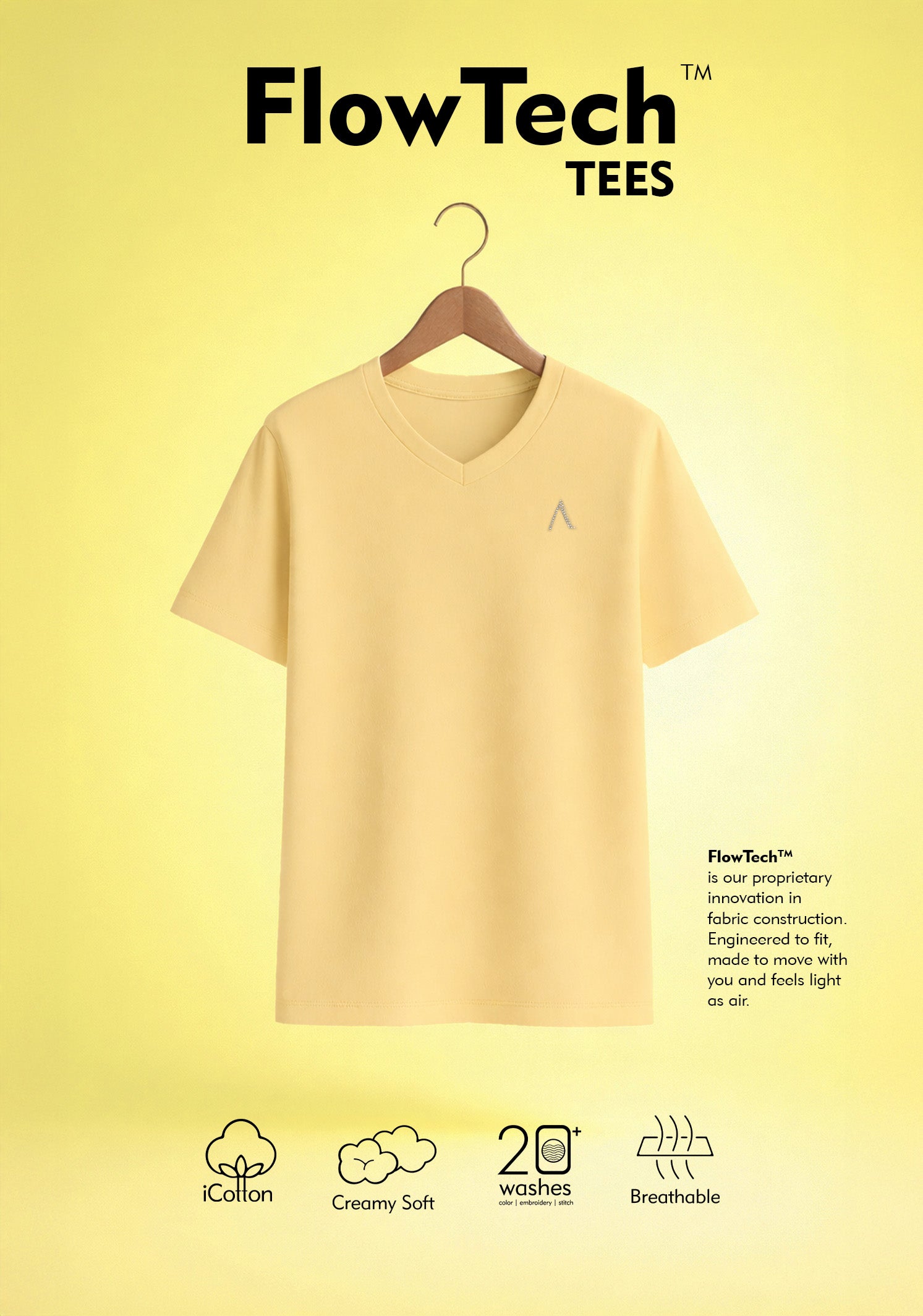 Cloud Soft Vee Neck Tee