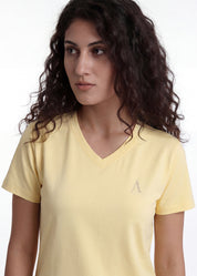 iCotton Signature Vee Neck Tee